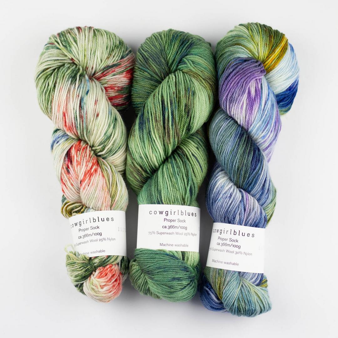 Fil à chaussettes PROPER SOCK – Mérinos teint à la main