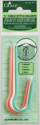 Aiguilles auxiliaires pour torsades en forme de "U" - Clover