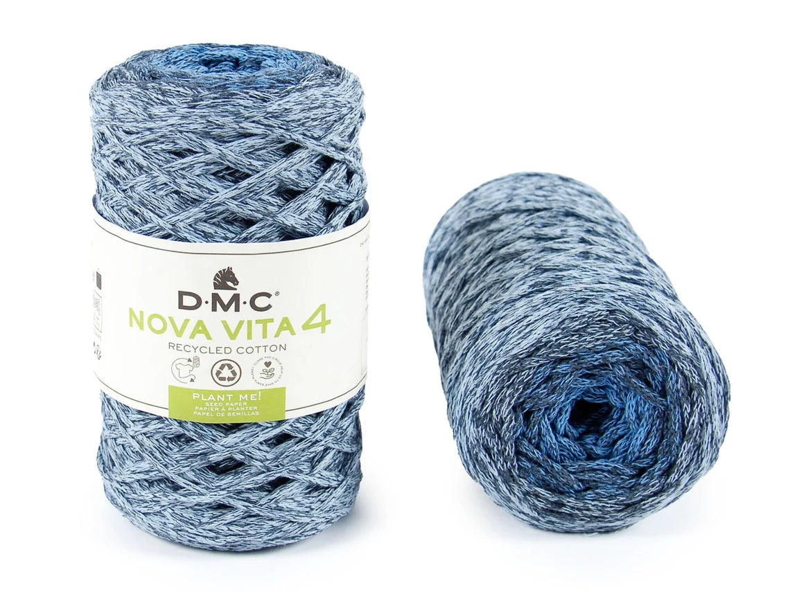 Nova Vita 4 DMC – Fil coton recyclé chiné 200 m pour décoration et accessoires