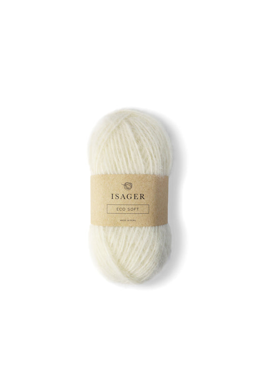 Isager Soft – Fil moelleux en baby alpaca et coton bio