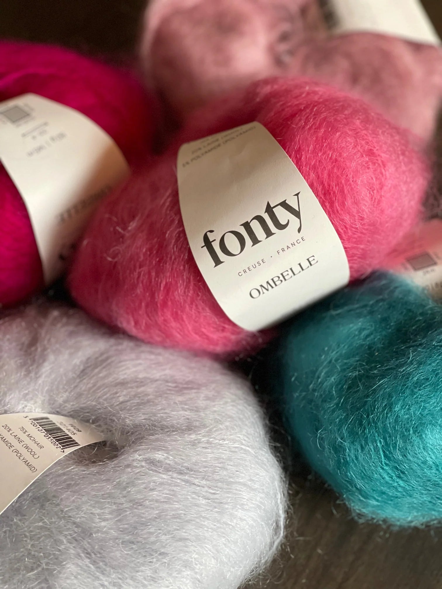 Ombelle de Fonty – Mohair vaporeux & laine naturelle