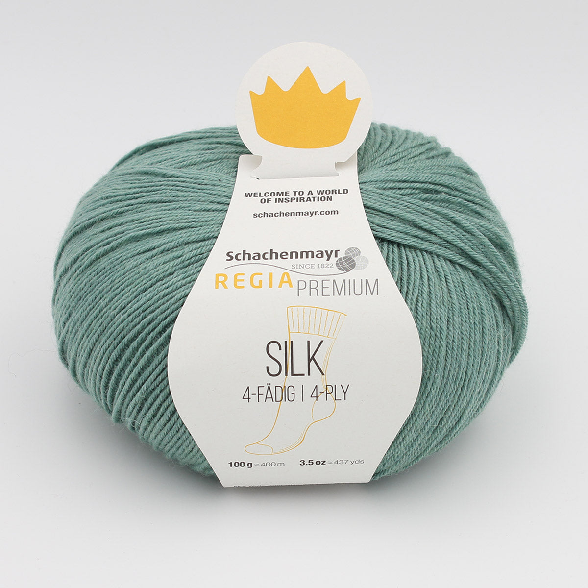 Regia Premium Silk – Fil à chaussettes mérinos, soie et nylon
