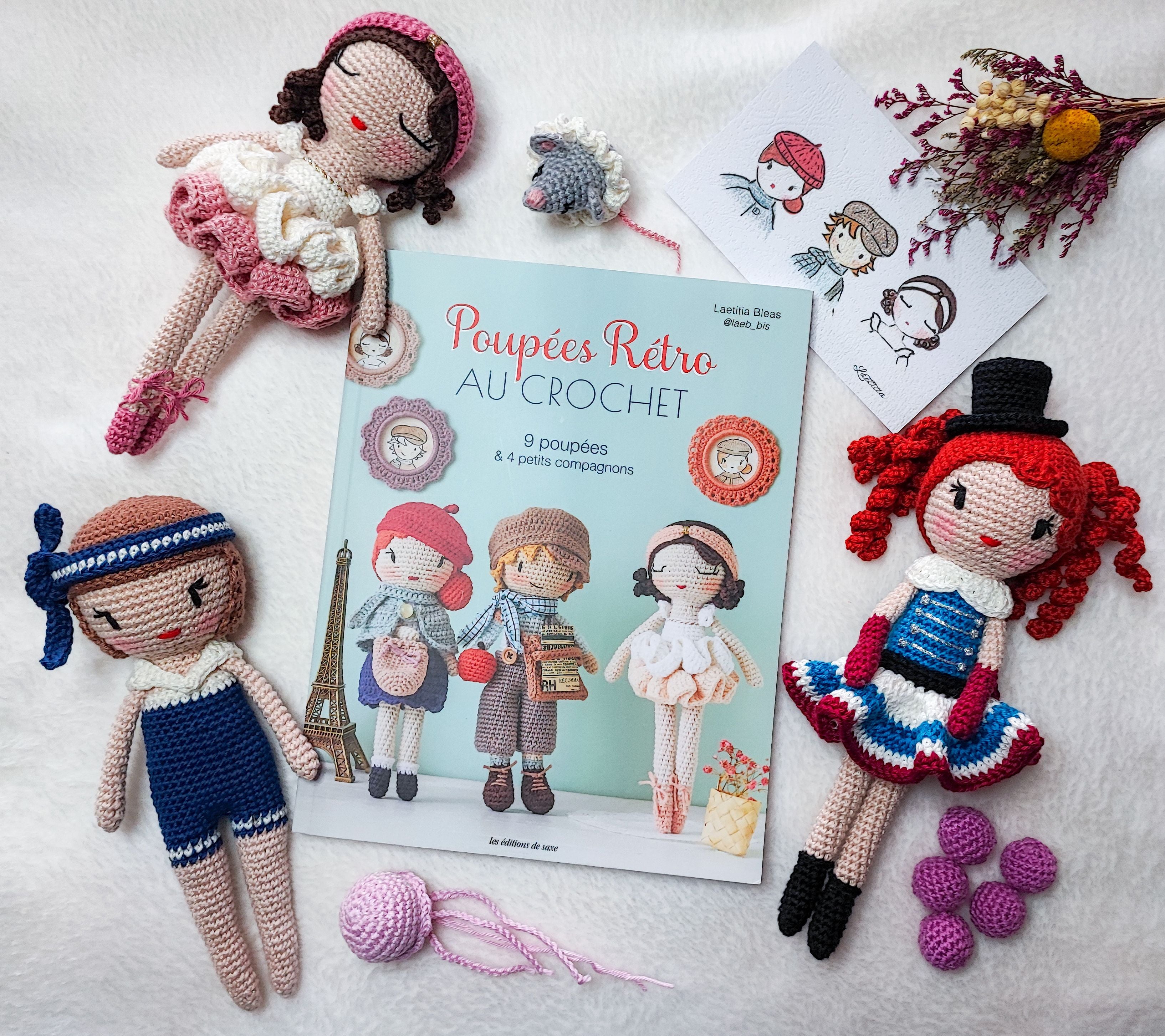 Poupées rétro au crochet - Laetitia Bleas