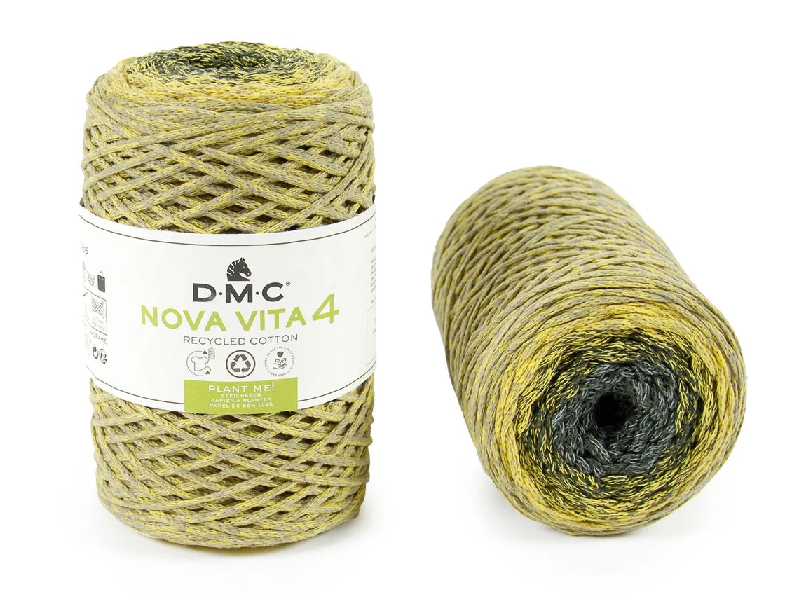 Nova Vita 4 DMC – Fil coton recyclé chiné 200 m pour décoration et accessoires