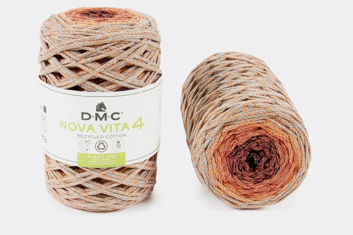 Nova Vita 4 DMC – Fil coton recyclé chiné 200 m pour décoration et accessoires