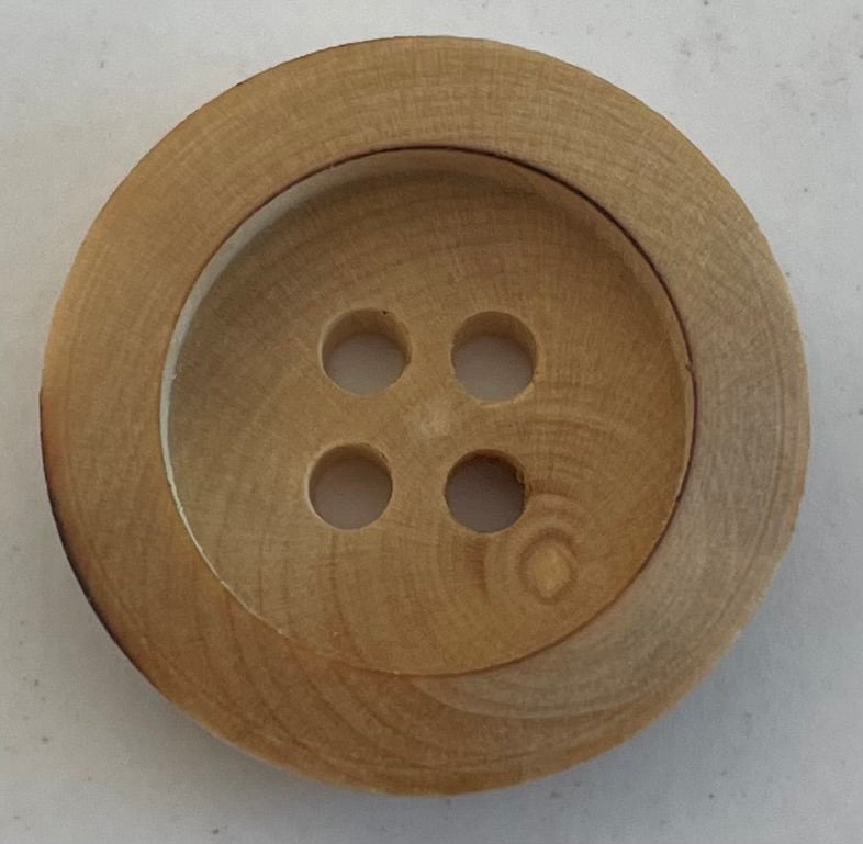 Boutons Buis Bois Rond Bourrelet - 4 trous
