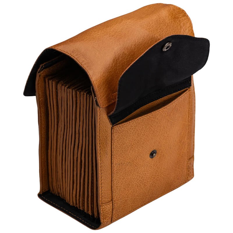 Étui en cuir Betina XL – Muud, élégant rangement pour aiguilles de tricot