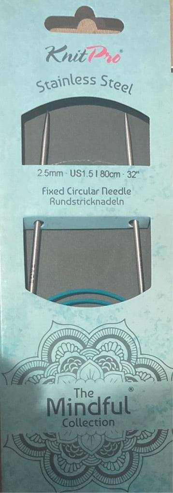 Aiguilles circulaires fixes - 80cm Mindful Collection