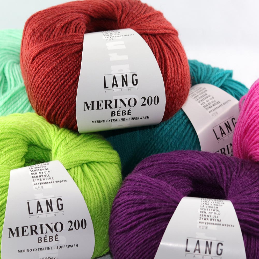Merino 200 Bébé Lang Yarns – 100% Laine mérinos superwash