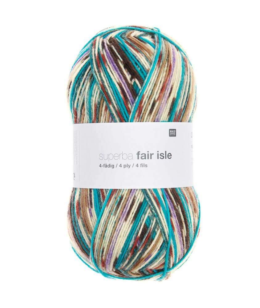 Superba Fair Isle 4 Ply – Laine à chaussettes Superwash