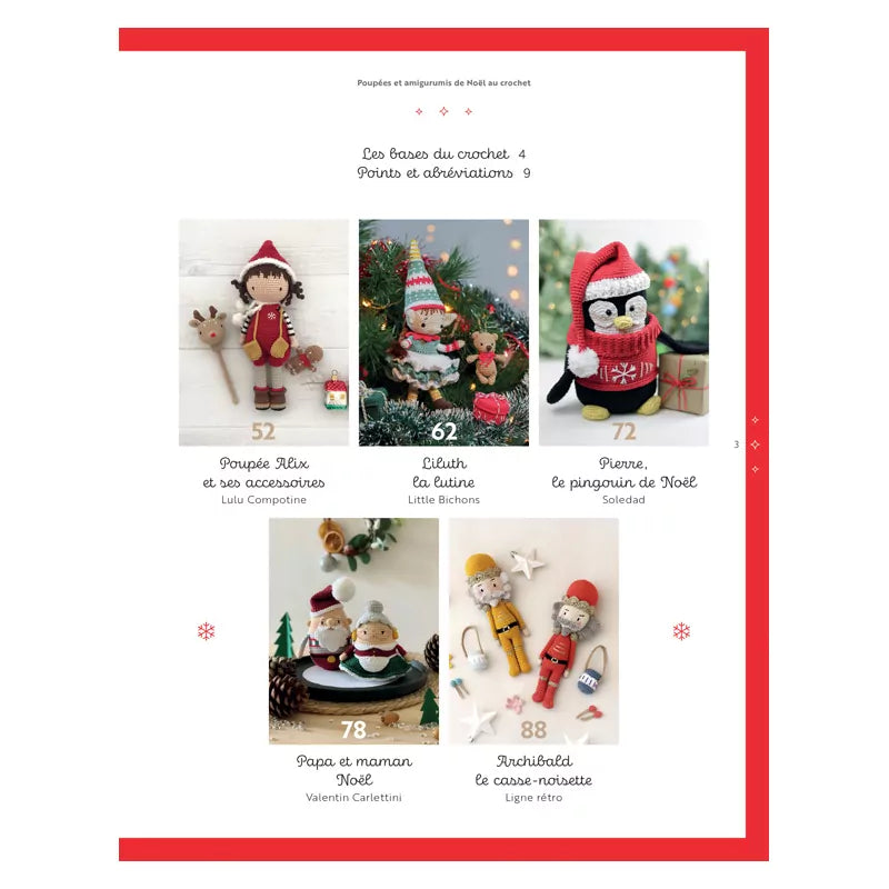 POUPEES ET AMIGURUMIS DE NOEL AU CROCHET