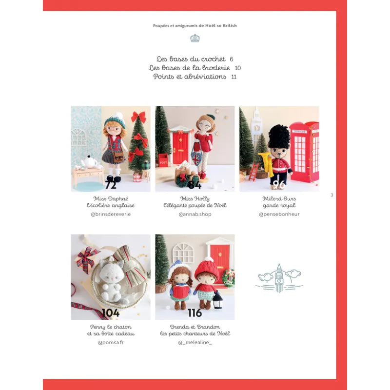 Poupées & amigurumis de Noël so british