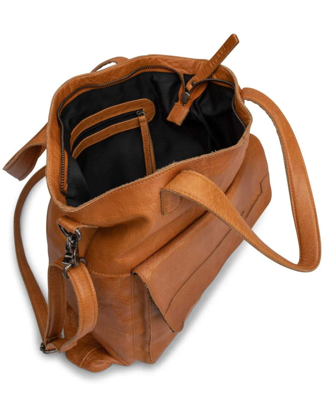 Sac à projets tricot Muud Arendal Whisky – Cuir véritable