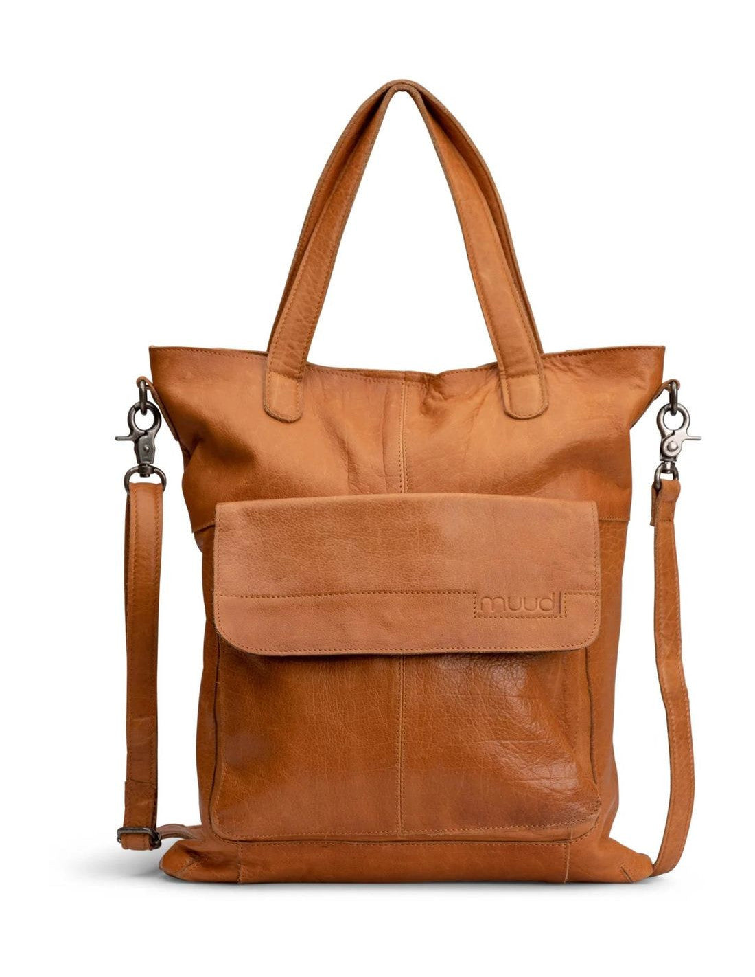 Sac à projets tricot Muud Arendal Whisky – Cuir véritable