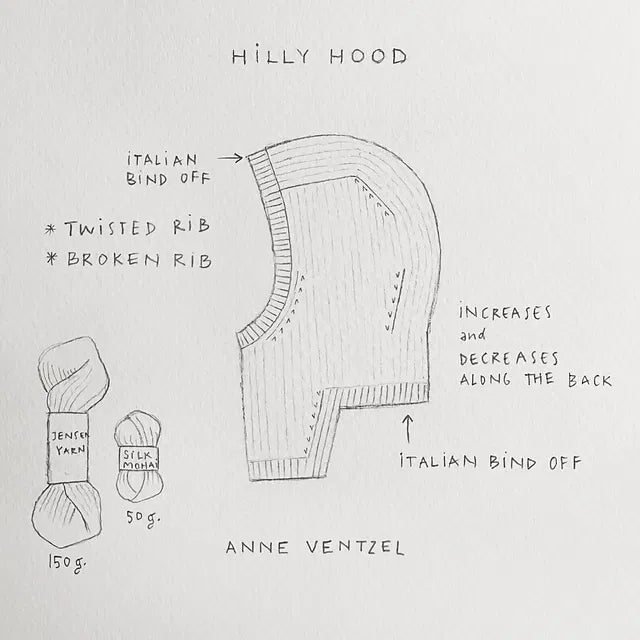 Kit de tricot Hilly Hood - Anne Ventzel