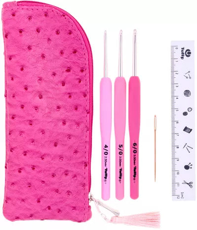 Pochette ETIMO Rose - 3 crochets