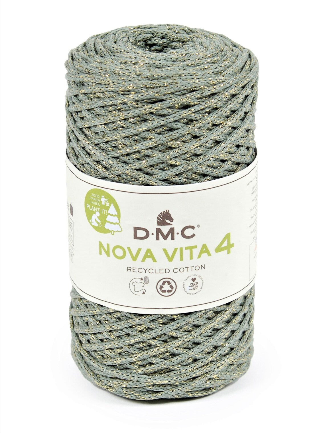 Nova Vita 4 DMC – Fil coton recyclé et métallisé pour décorations et accessoires