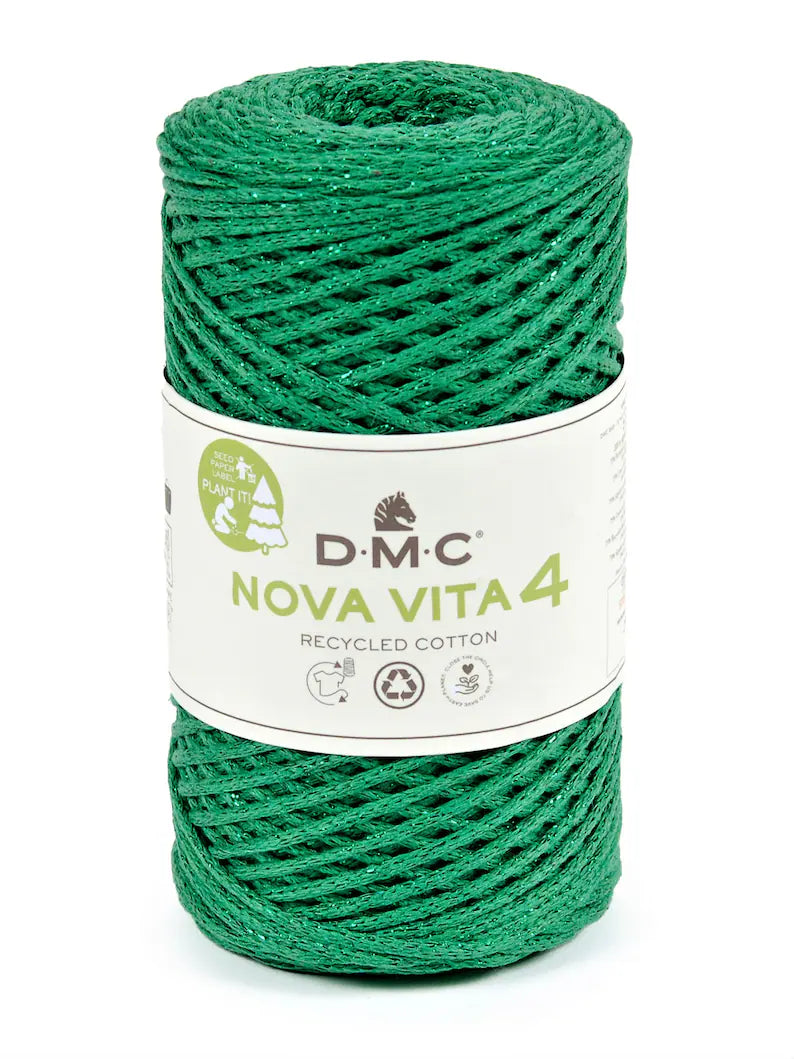 Nova Vita 4 DMC – Fil coton recyclé et métallisé pour décorations et accessoires