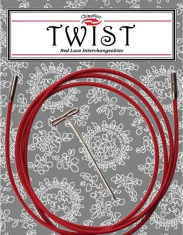 Câble Twist RED ChiaoGoo – Pour Aiguilles Interchangeables