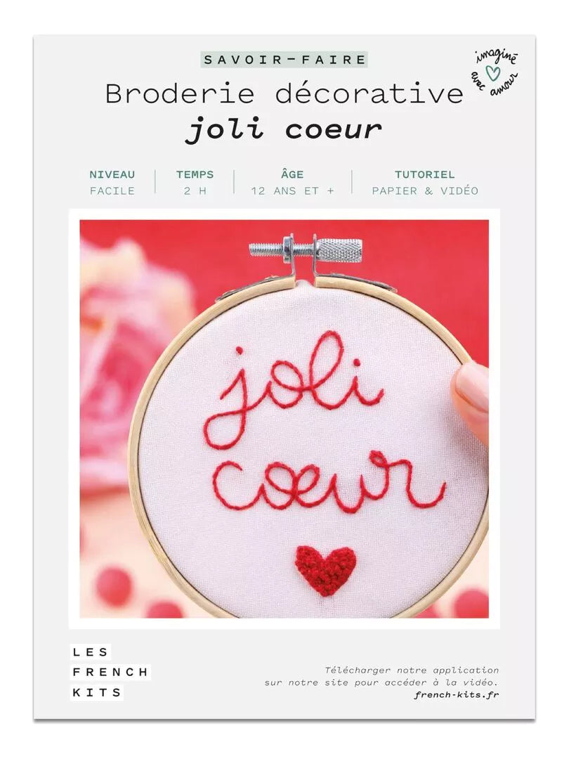 Broderie Décorative - Joli Coeur