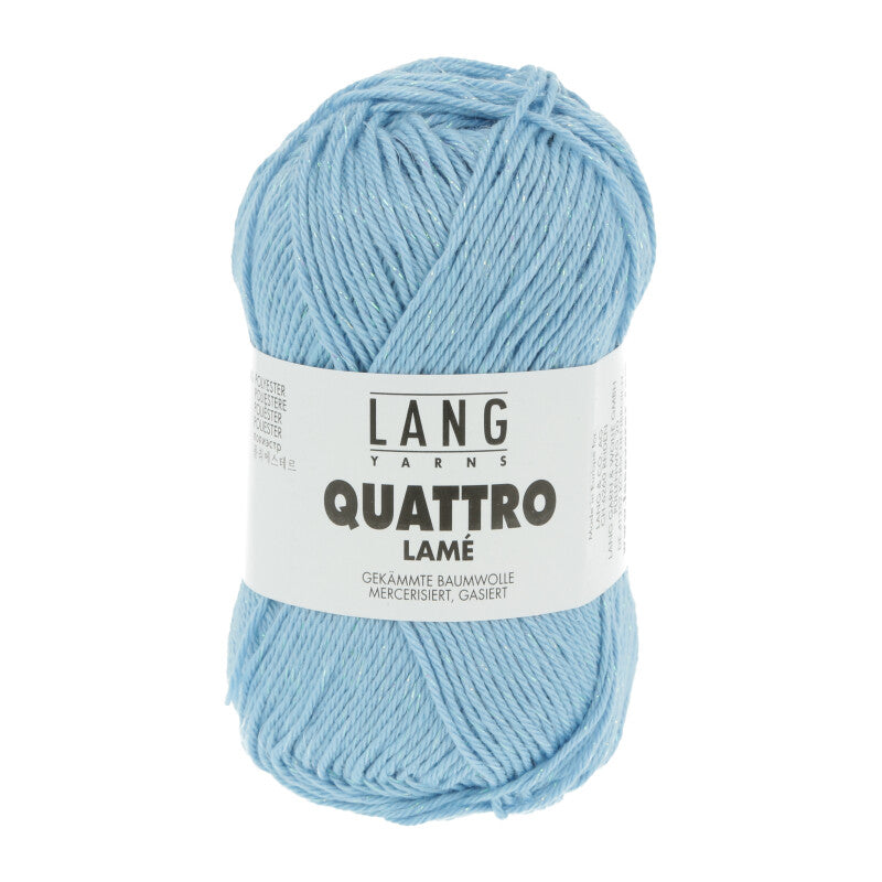 Quattro Lamé Lang Yarns – Fil coton mercerisé brillant