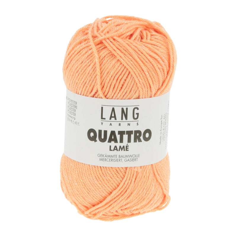 Quattro Lamé Lang Yarns – Fil coton mercerisé brillant