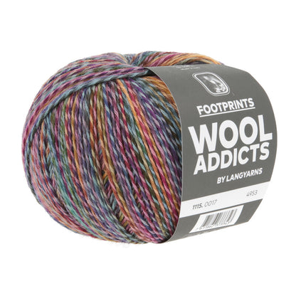 Footprints Wool Addict – Fil chaussettes 45% coton, 42% laine superwash, 13% nylon