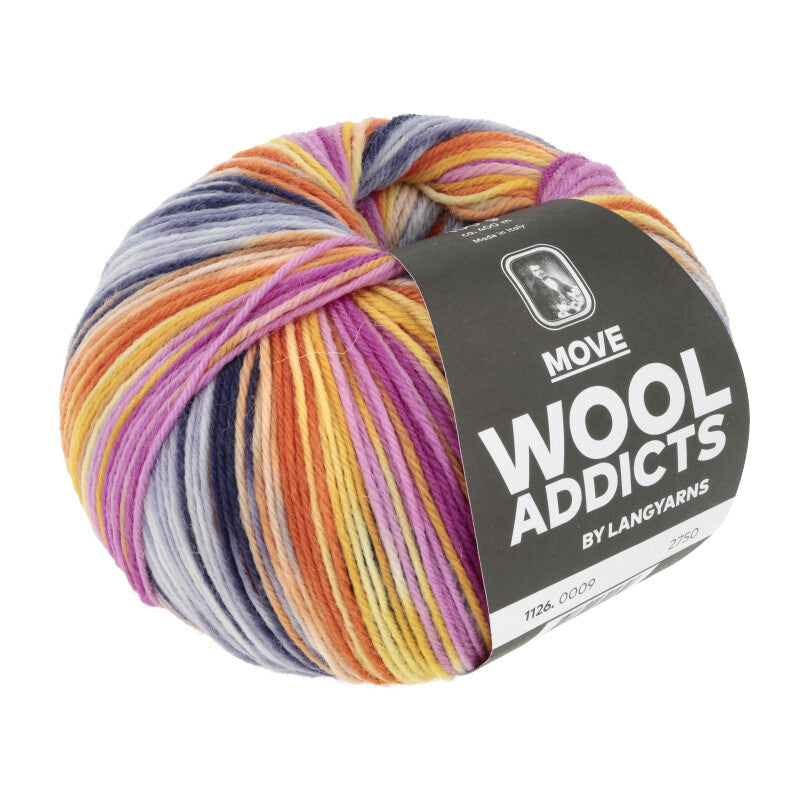 MOVE WOOL ADDICT – Mérinos superwash multicolore