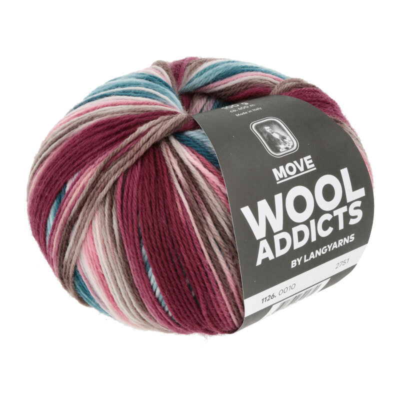 MOVE WOOL ADDICT – Mérinos superwash multicolore