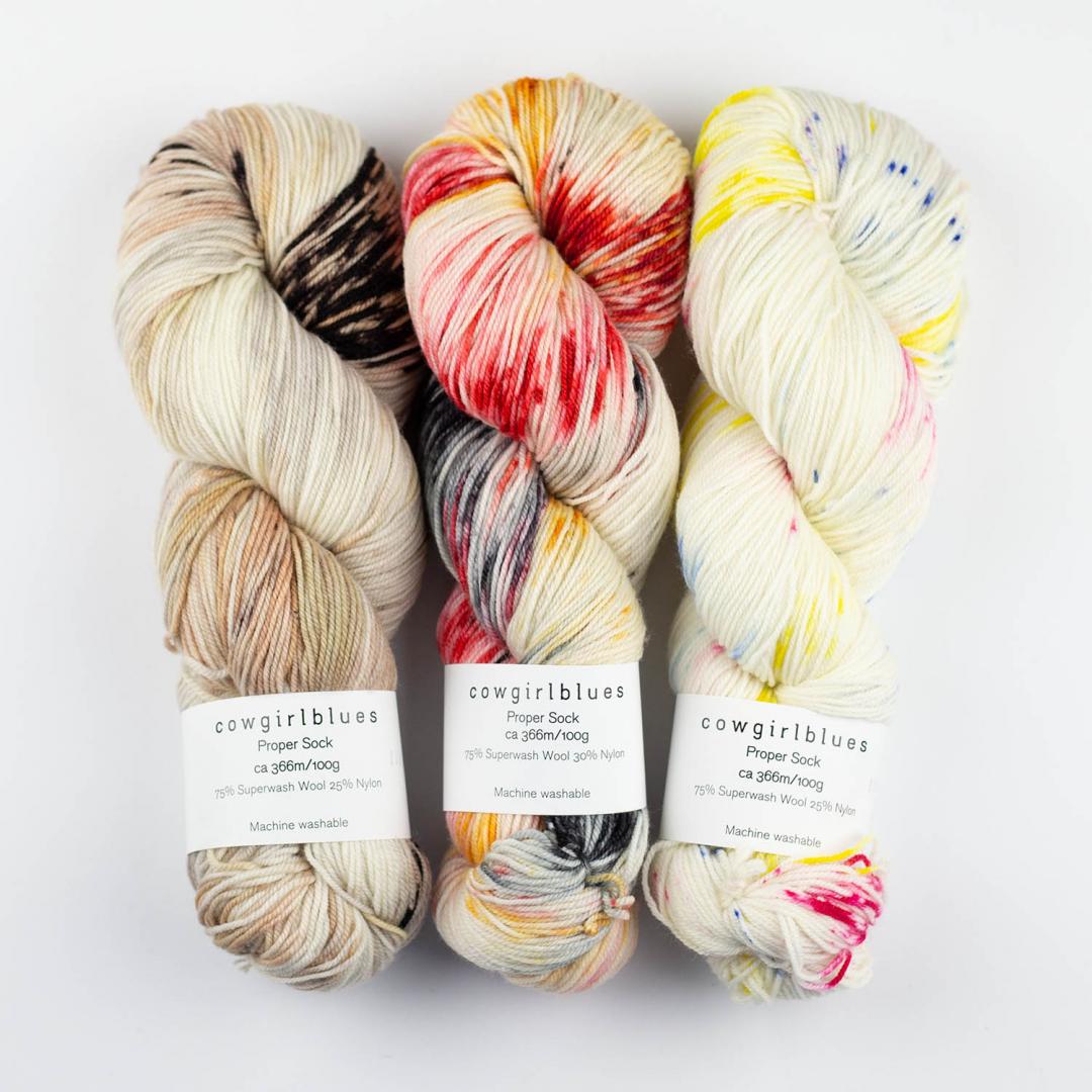 Fil à chaussettes PROPER SOCK – Mérinos teint à la main