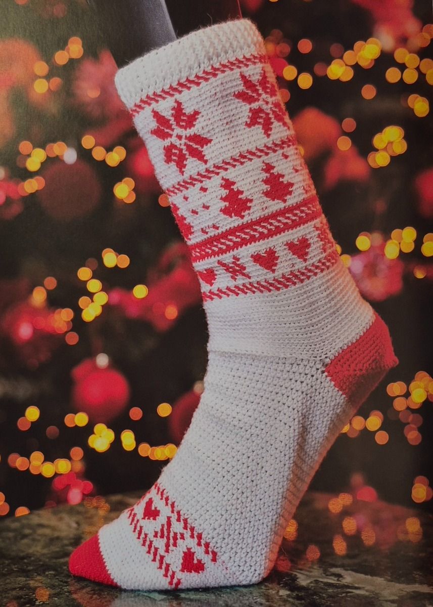 Chaussettes de Noël au tricot &amp; au crochet – Mr. Cey
