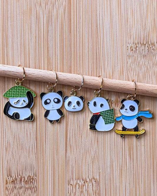 Pandi pandas - Stitch marker rings