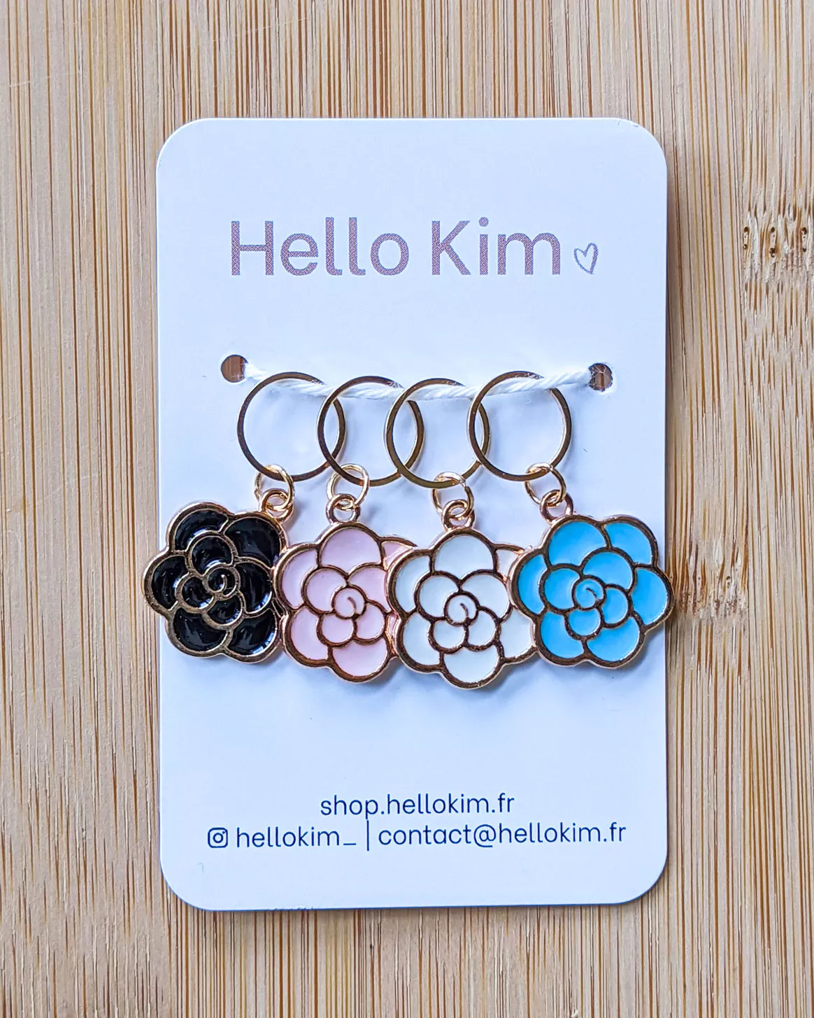 Roses - Stitch Marker Rings
