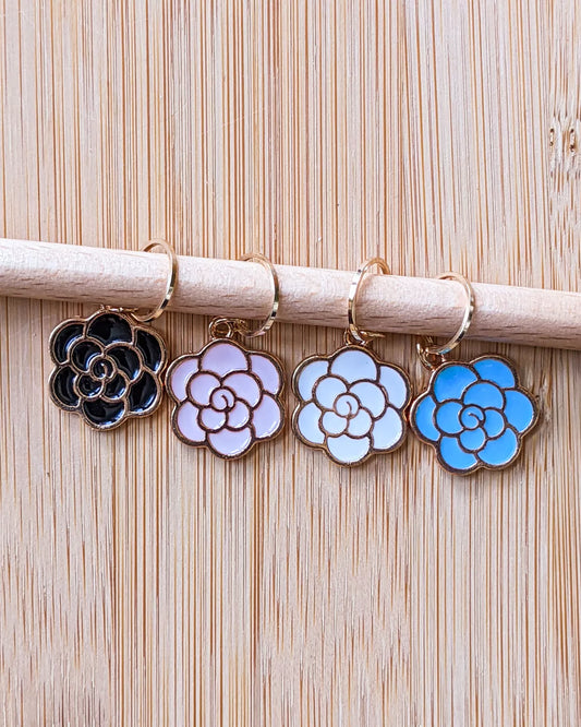 Roses - Stitch Marker Rings