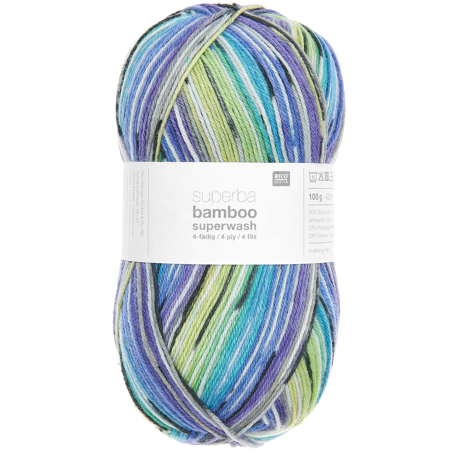 Socks Bamboo Rainbow – Fil à chaussettes doux et coloré