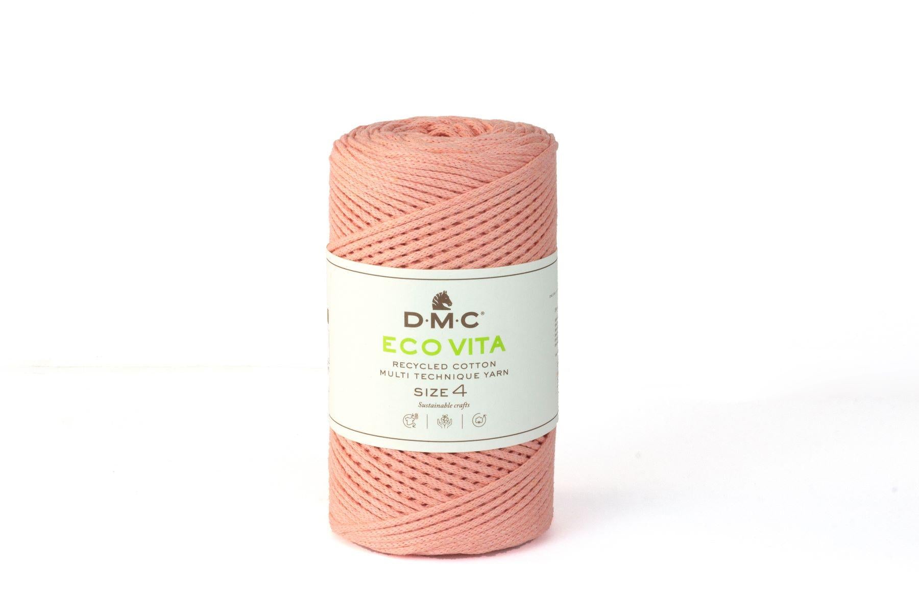 Nova Vita 4 DMC – Fil coton recyclé uni pour décoration et accessoires