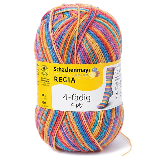 Regia Multicolor 100g – Fil à chaussettes coloré et résistant