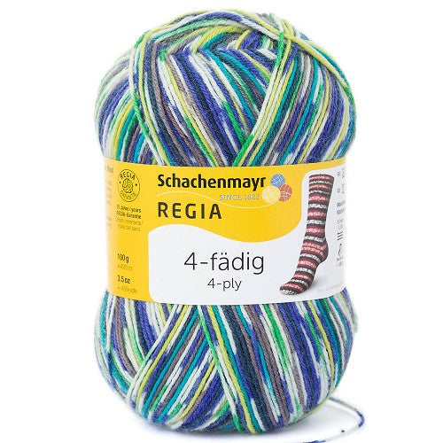 Regia Multicolor 100g – Fil à chaussettes coloré et résistant