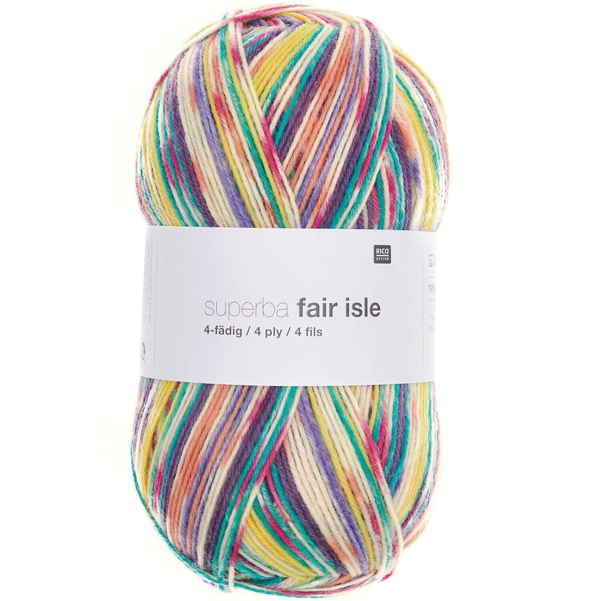 Superba Fair Isle 4 Ply – Laine à chaussettes Superwash