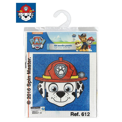 Kit Canevas pour enfant Pat Patrouille  – Apprenez aux enfants le point compté