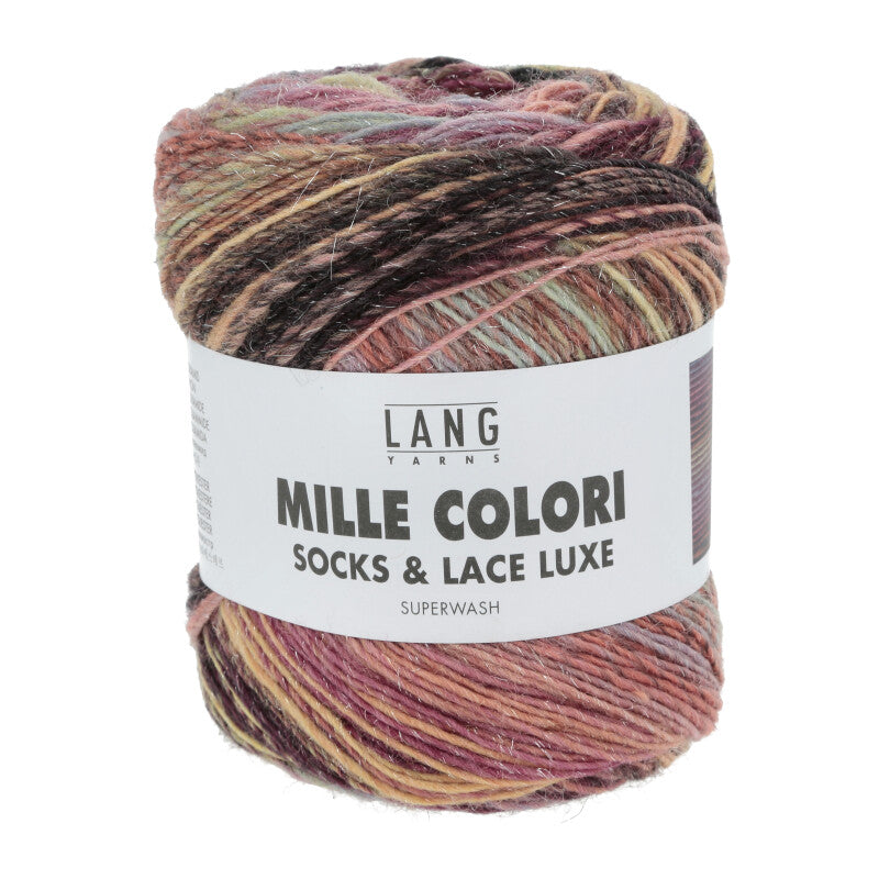 Mille Colori Socks &amp; Lace Luxe – Fil à chaussettes et châles aux mille couleurs
