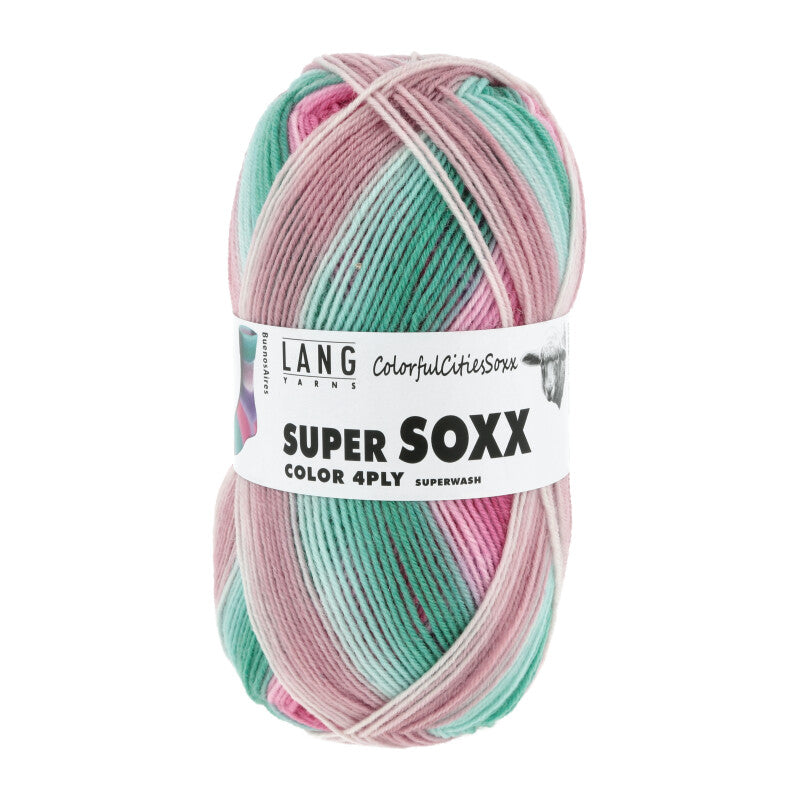 Lang Yarns Super Soxx Color 4-ply – Fil à chaussettes doux et résistant