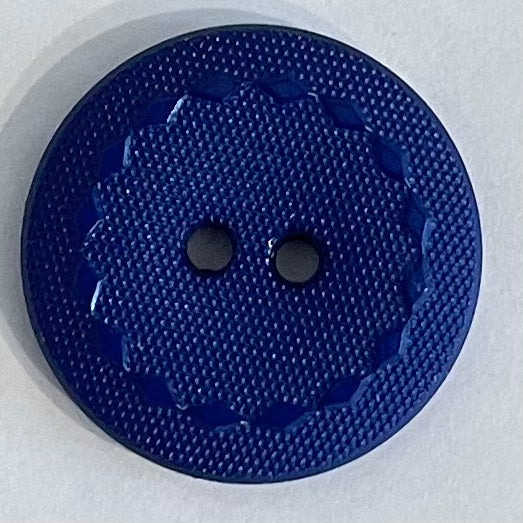 Grands boutons bleus Ø23mm 2 trous - Card 119A Nylon - Sandra B