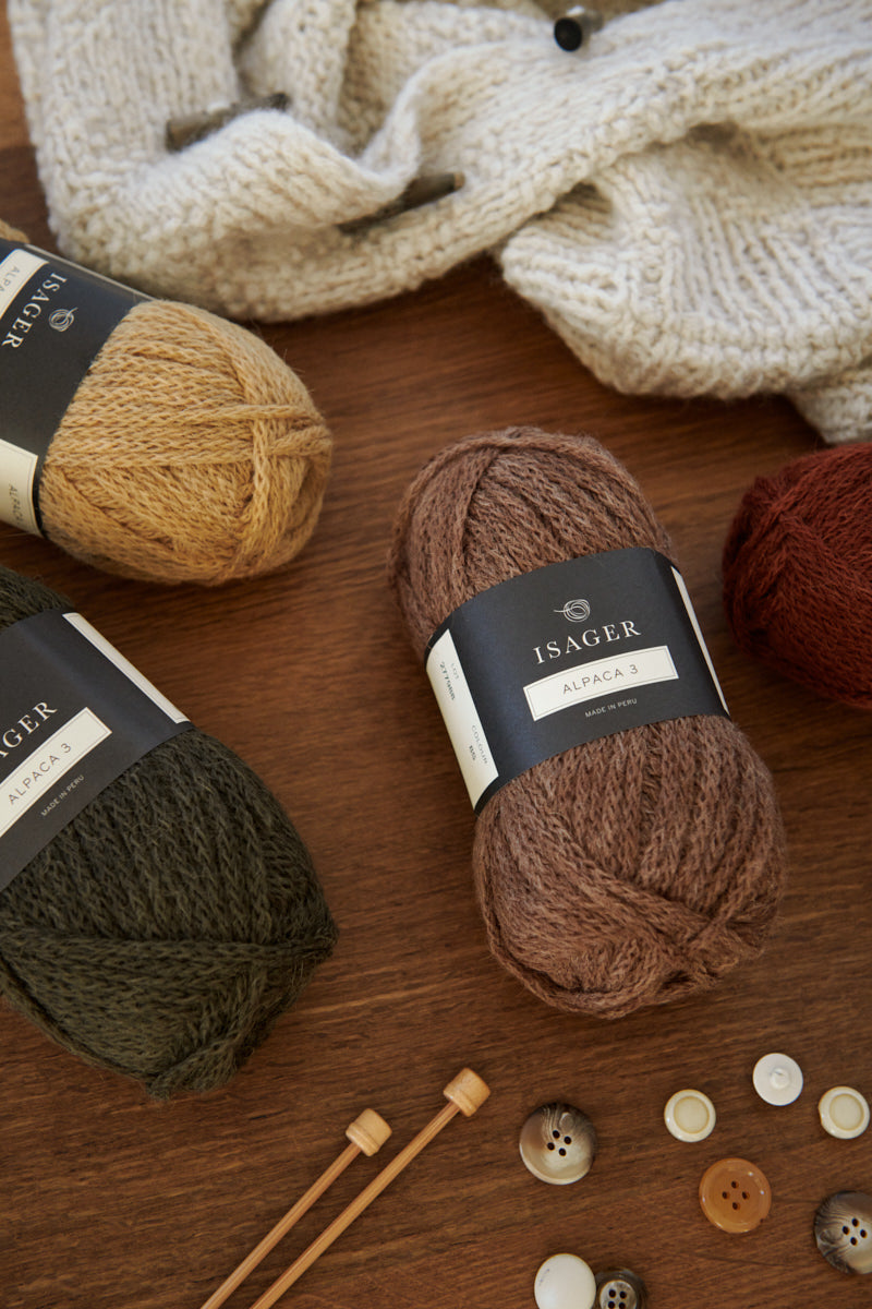 Isager Alpaca 3 – Fil chaînette en alpaga et laine
