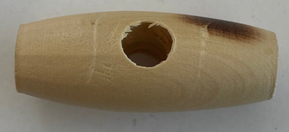 Grand Bouton Bûchette Bois  T30  1 trou - Distrifil