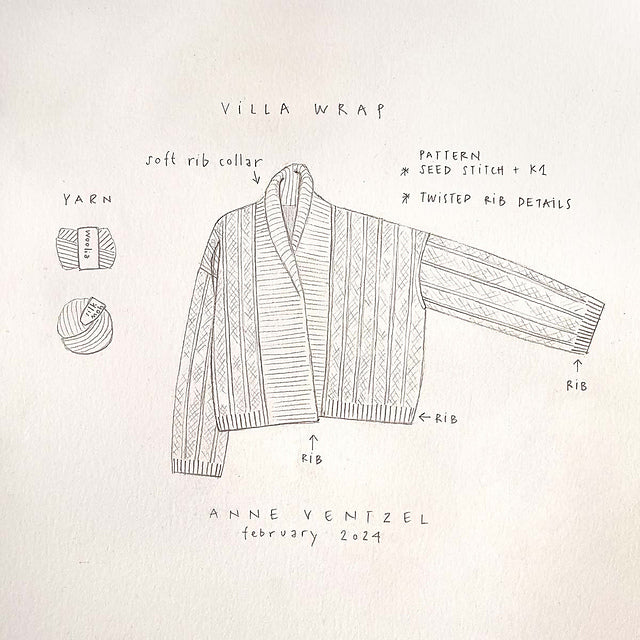 Kit de tricot Villa Wrap - Anne Ventzel