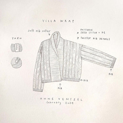 Kit de tricot Villa Wrap - Anne Ventzel