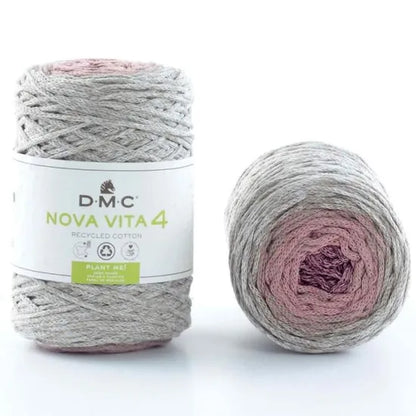 Nova Vita 4 DMC – Fil coton recyclé chiné 200 m pour décoration et accessoires