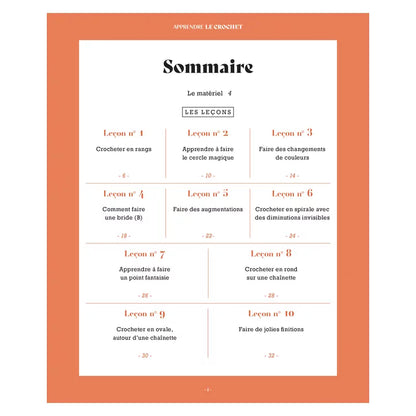 Apprendre le crochet en 10 leçons – Livre débutant avec 10 projets