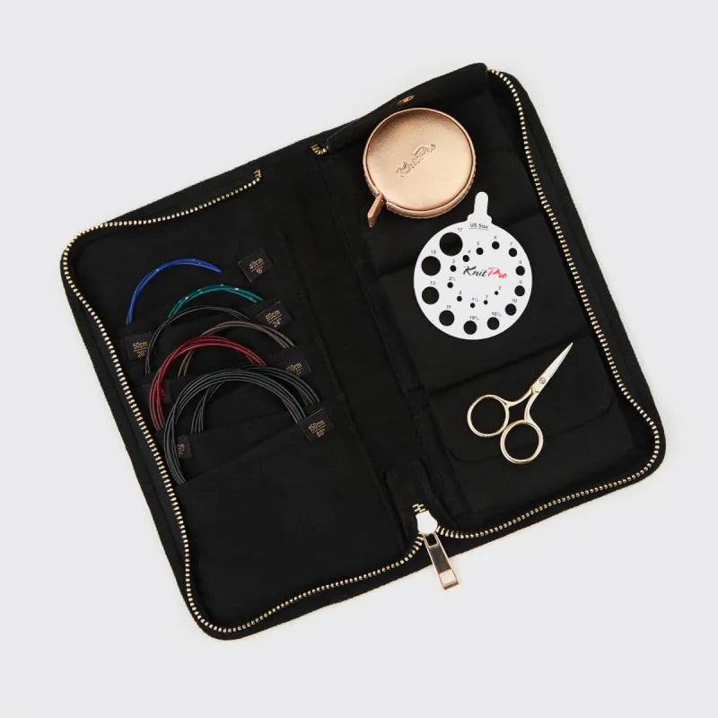 Étui pour câbles et accessoires KnitPro Coal